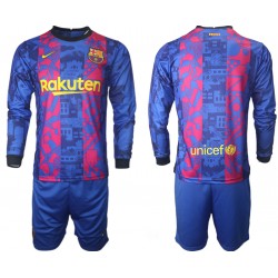 Camisola FC Barcelona Criança Equipamento Terceiro 2021-2022 Manga Comprida